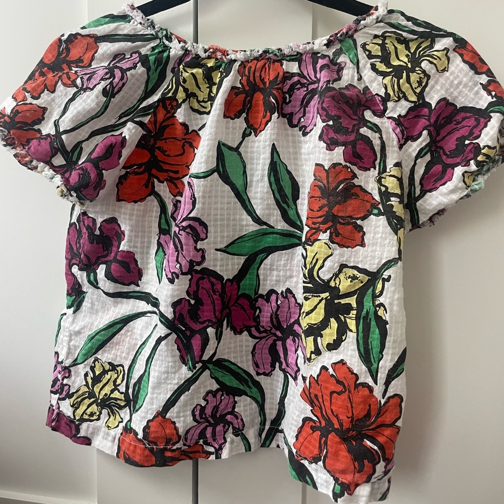 Roller Rabbit, flower blouse, size youth 12
